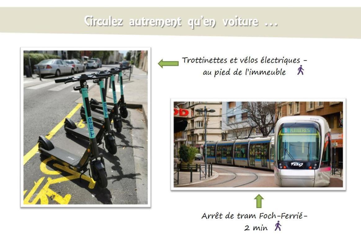 L'Olivier - Appartement Moderne Et Chaleureux - Tram Et Parc Grenoble Extérieur photo