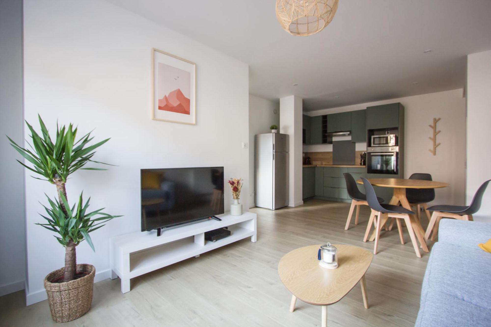 L'Olivier - Appartement Moderne Et Chaleureux - Tram Et Parc Grenoble Extérieur photo